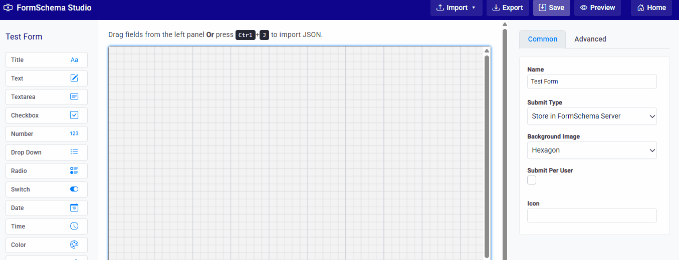 Drag-and-drop Form Builder Demo